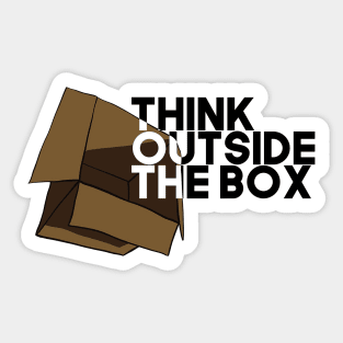 Think Outside The Box Sticker